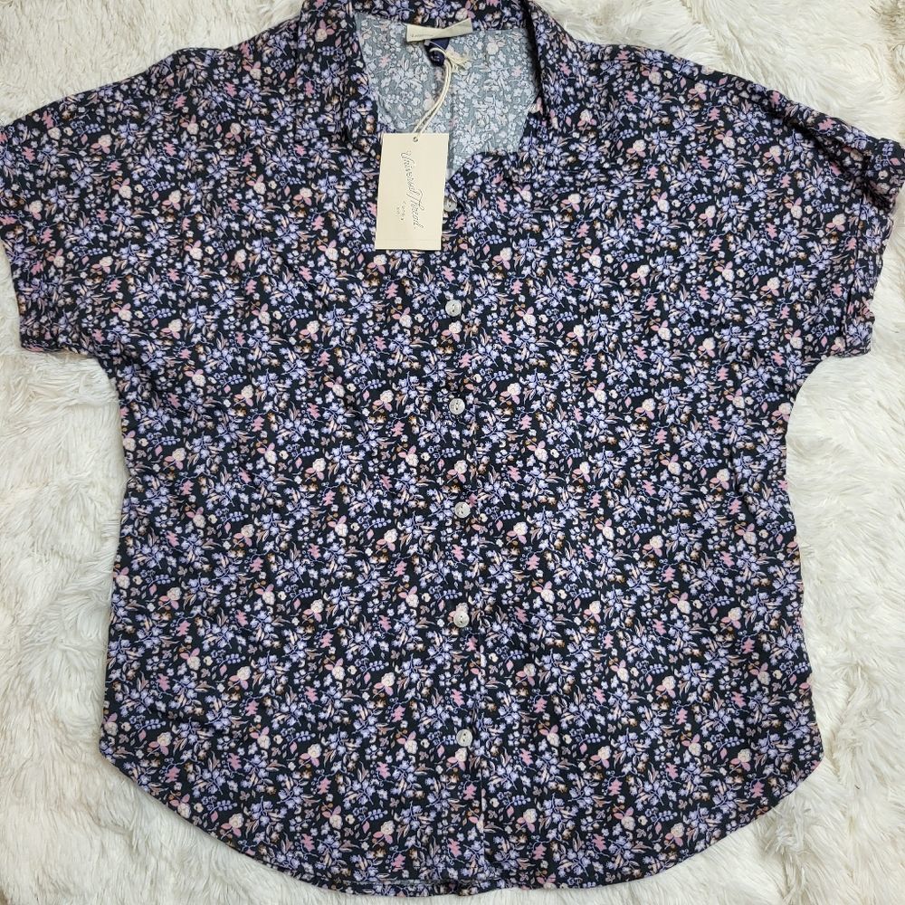 Target Universal Thread Floral Button Up Shirt